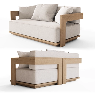 62 Milano Modern Sofa: Restoration Hardware, Coronoa Render 3D model image 1 