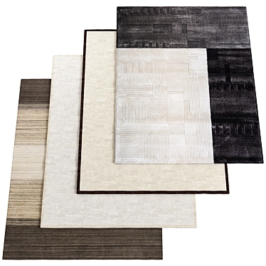  Elegant Gray Floor Carpet 3D model image 1 
