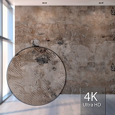 Vintage Plaster Texture 3D model image 1 