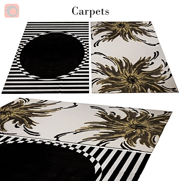 Elegant Polypropylene Vets Rug 3D model image 1 