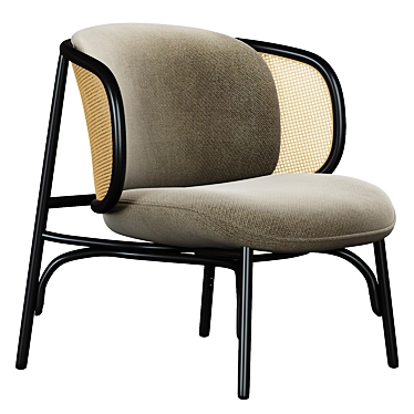 Suzenne Thonet Vienna Armchair: Elegant and Timeless Design 3D model image 1 