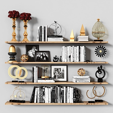  Sleek 2015 Shelves: Stylish & Functional 3D model image 1 