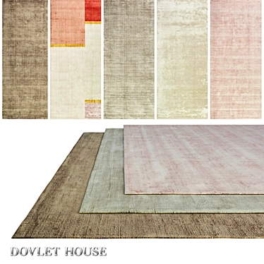 DOVLET HOUSE Carpets Set - 5 Pieces 3D model image 1 