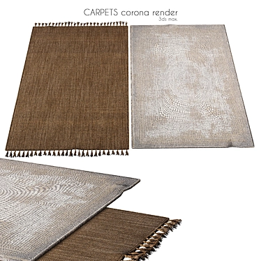 Stylish Poly Carpets 3D model image 1 