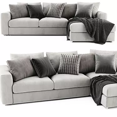 Flexform Asolo Modern Sectional Sofa 3D model image 1 