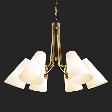 Elegant Patten Chandelier 3D model image 1 