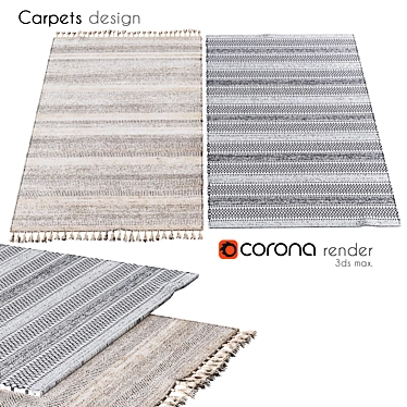 Stylish Carpets for a Modern Home 3D model image 1 