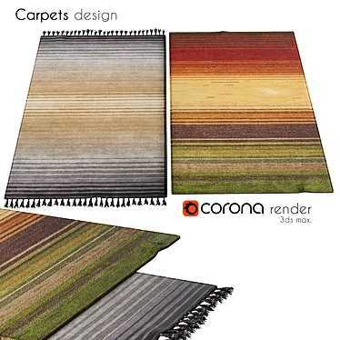 Durable Luxe Carpets 3D model image 1 