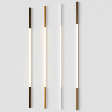 Milano Notte Solo: Sleek Wall Lamp 3D model image 1 