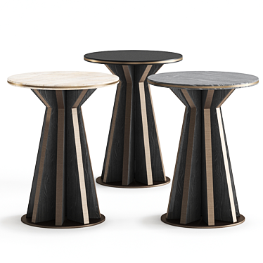 Dragonfly Side Coffee Table: Elegant Italian Design 3D model image 1 