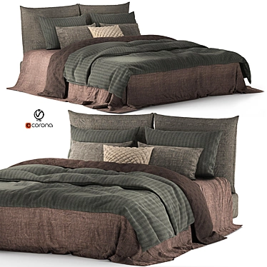 Dream Linen Beds - Poliform's Timeless Elegance 3D model image 1 