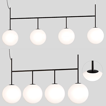 Contemporary Pendant Lights: Stylish & Budget-Friendly 3D model image 1 