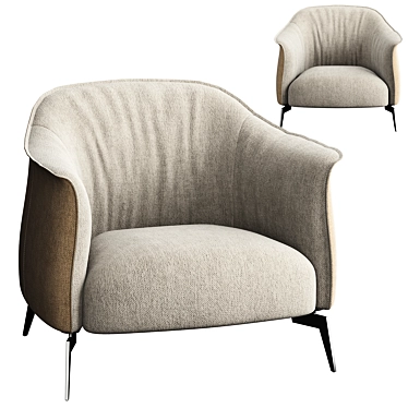 The Archi Armchair: Modern Elegance 3D model image 1 