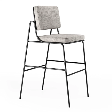 Minimalist Chic: Verve Bar Stool 3D model image 1 