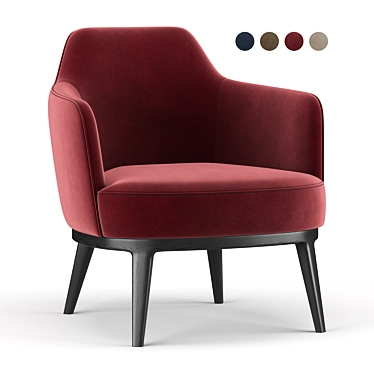 Elegant Comfort: Locylle Chair 3D model image 1 