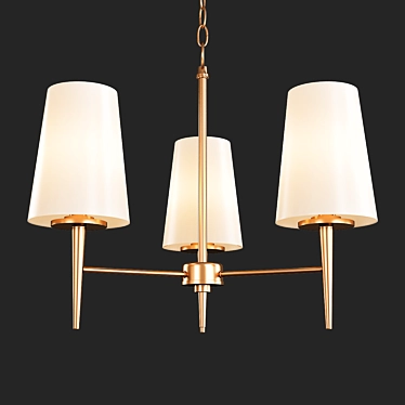 Elegant LED Chandelier with Driscoll Design 3D model image 1 