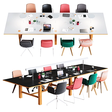 OrangeBox BAE Conference Table 3D model image 1 