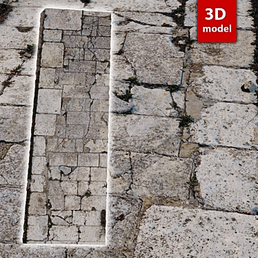 304 Paving Stones: Detailed 3D Model 3D model image 1 