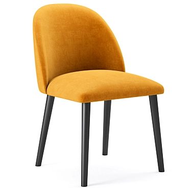 Onyx Side Chair: Sleek and Stylish Contract Seating 3D model image 1 