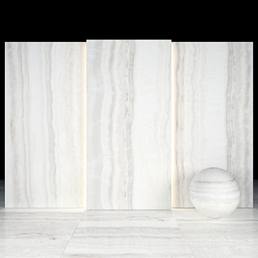 Graywave Glossy Marble Slabs 3D model image 1 