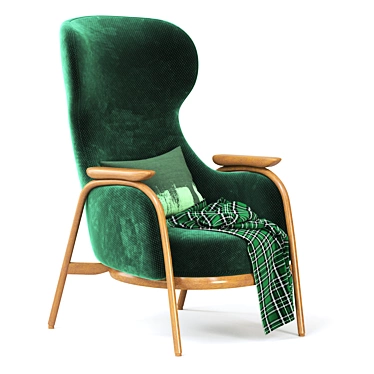 VUELTA Modern High Back Armchair 3D model image 1 