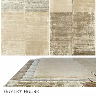 DOVLET HOUSE Silk Carpets Set 3D model image 1 