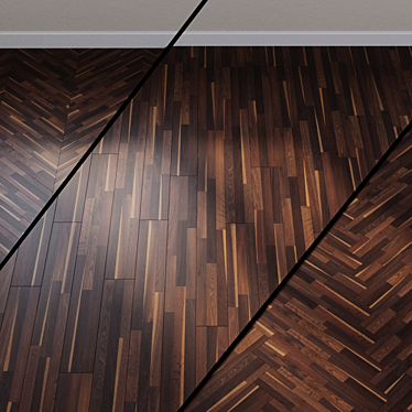 Elegant Oak Mokka Laminate 3D model image 1 