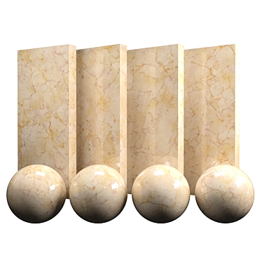 Crema Valencia Marble Texture: Ready-to-Use for Vray and Corona 3D model image 1 