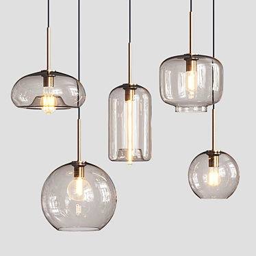 Marble-inspired Pendant Light - Romatti Genea 3D model image 1 