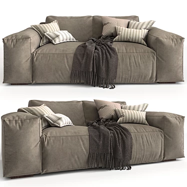 Sleek Sacai Gamma Sofa 3D model image 1 