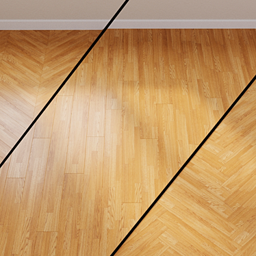 Royal Oak Laminate: Elegant & Versatile Flooring 3D model image 1 
