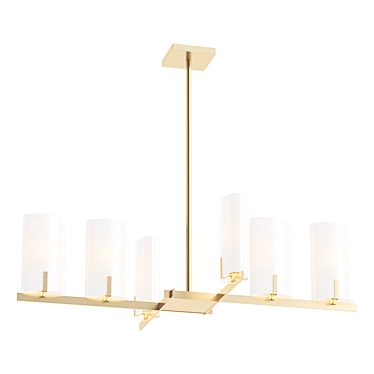 Elegant Geneva Chandelier 3D model image 1 