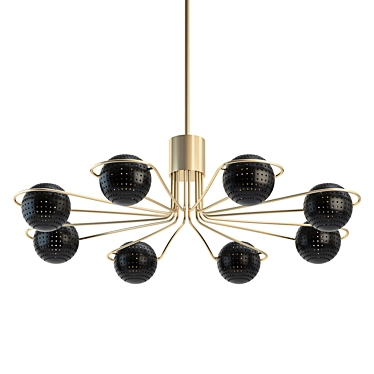 Elegant and Luxurious Scarab Chandelier 3D model image 1 