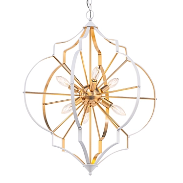 Coastal Elegance: Laguna Beach Chandelier 3D model image 1 