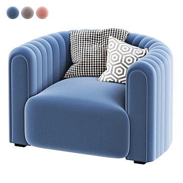 Sancal CORE Armchair: Modern Comfort 3D model image 1 