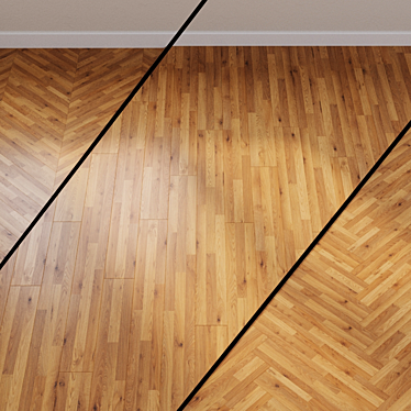 Honey Oak Laminate Flooring 3D model image 1 