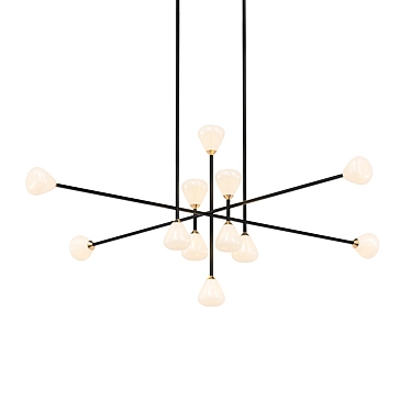 Luminous Apollo Chandelier Ensemble 3D model image 1 