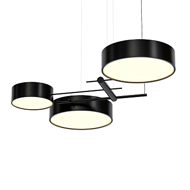 Gleaming Excel Chandelier 3D model image 1 