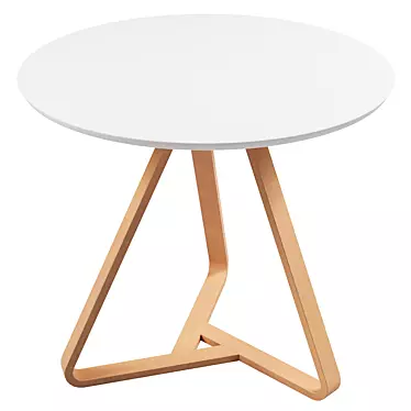 Modern Round Table: Choice of 2 Colors 3D model image 1 