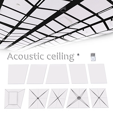 Armstrong Acoustic Ceiling Kit 3D model image 1 