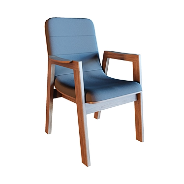 Modular Plywood Chair 3D model image 1 