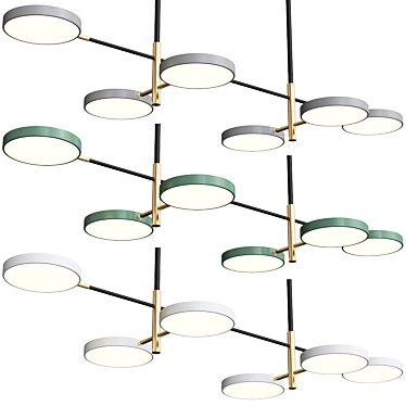 Sleek Scandy Pendant Light 3D model image 1 