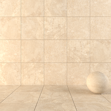  Flaviker Navona Honey Cross 80x80 - Stunning Wall and Floor Design 3D model image 1 