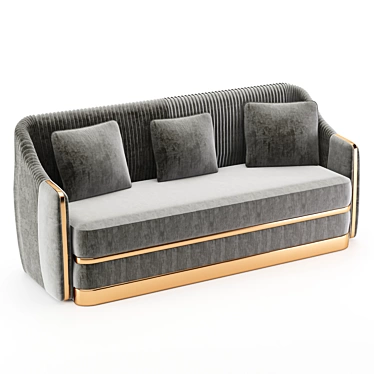Luxurious Koket Sofa: Elegant Design & High-Quality Craftsmanship 3D model image 1 