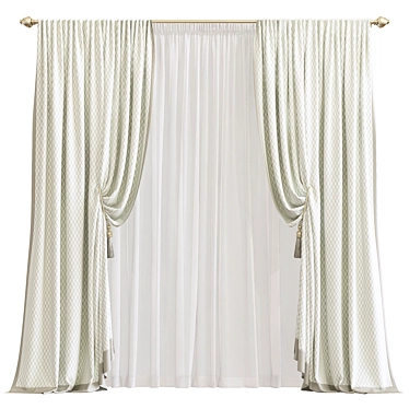 Revamped Curtain 806 3D model image 1 