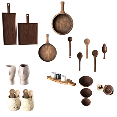 Versatile Kitchen Set 3D model image 1 