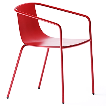 Elegant Aluminum Chair: Cadiz 3D model image 1 
