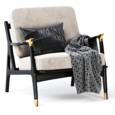 Elegant Haverhill Chair 3D model image 1 