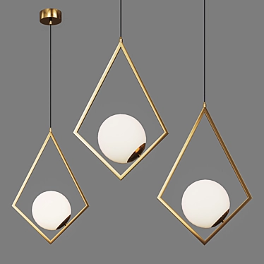 Stylish Rangla Pendant Lamp 3D model image 1 