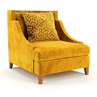 Enchanting Wing Chair by Stella Mobiliya 3D model image 1 